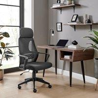 FurnitureboxUK Ubico Black Mesh & Fabric Office Chair