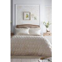 Appletree 'Elysia' Jacquard Duvet Cover Set in Beige | Size: Double