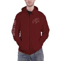 Led Zeppelin Symbols Hoodie in Red | Size: Small