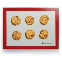 MasterClass Large Reusable Non-Stick Flexible Silicone Baking Mat, 40 x 33cm in Red | Size: 40 x 33 cm