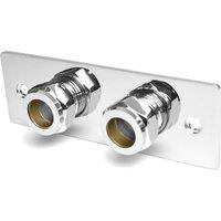 Nes Home Easy Fixing Plate Bracket for Mini Douche Shattaf Shower Valve in Silver