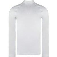 Cold Gear Long Sleeve White Infrared Fitted Golf Mock Baselayer