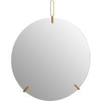 Orsina Sleek & Slim Design Wall Mirror With Hanging Loop, Versatile Round Shaped Mirror, Round Mirror for Home in Gold