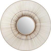 Orsina Templar Wire Wall Mirror in Gold