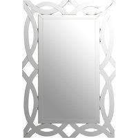 Orsina Ginnette Wall Mirror in Silver