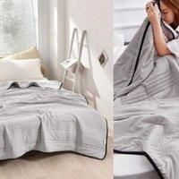 Obasyhig Cooling Thin Summer Blanket in Grey | Size: Super King