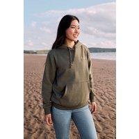 Animal Women's Maya Hoodie Sweatshirt Gym Training Cotton Pullover in Light Khaki | Size: 6