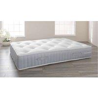 Comfy Living Ltd Pocket Sprung Memory Foam Glitzy Mattress In Silver in White | Size: King