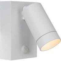 Lucide 'TAYLOR' Dimmable Rotatable Stylish Outdoor Wall Spotlight 1xGU10 in White