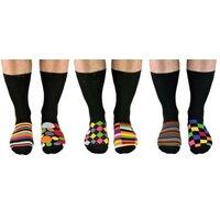 United Oddsocks Men's Brights & Stripes Odd Socks Novelty Mismatched 3 Odd Pairs UK 6-11