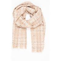 Sarta Women's Mattie Lightweight Scarf - Cream, Plaid Check in Cream