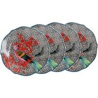Mikasa x Sarah Arnett Porcelain Side Plates, Set of 4, 19cm in Blue