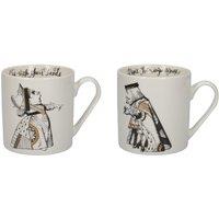 V & A Alice in Wonderland Set of 2 Mugs, His & Hers, 350ml, Gift Boxed