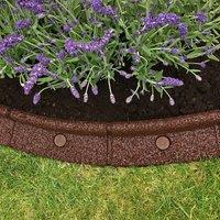 Primrose Flexiborder Garden Edging for Lawns Border Edge Piece in Brown | Size: 1 Pack