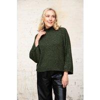 Sarta Women's Riley Cropped Box Jumper - Forest Green