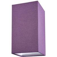 Happy Homewares Contemporary & Stylish Linen Fabric Lamp Shade in Purple | Size: 6 inches