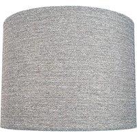 Happy Homewares Modern & Sleek Light Ash Grey Linen Fabric Drum Lamp Shade | Size: 10 inches