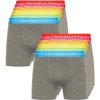 Crosshatch Men's Astral Bright Boxers 12pk in Charcoal | Size: Small