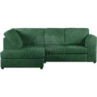Luxor Jumbo Cord 4 Seater Corner sofa Left Hand Facing - Full Back