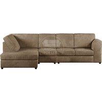 Luxor Jumbo Cord Large 5 Seater Corner Sofa Long Left Hand Facing - Full Back