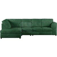 Luxor Jumbo Cord Large 5 Seater Corner Sofa Long Left Hand Facing - Full Back