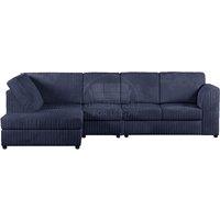 Luxor Jumbo Cord Large 5 Seater Corner Sofa Long Left Hand Facing - Full Back