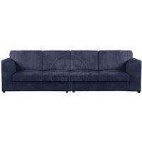 Luxor Long Fabric Jumbo Cord 4 Seater Sofa - Full Back