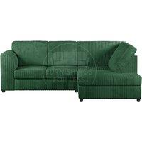 Luxor Jumbo Cord 4 Seater Corner sofa Right Hand Facing - Full Back