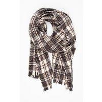 Sarta Women's Mattie Lightweight Scarf - Black, Plaid Check in Black