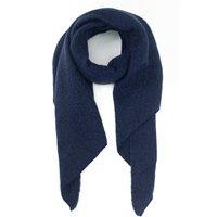 Sarta Women's Evie Heavyweight Asymmetric Scarf - Navy Blue