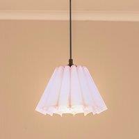 ValueLights Lauren Fabric Pleated Scallop Edge Tapered Ceiling Floor Table Lamp Shade in Lilac