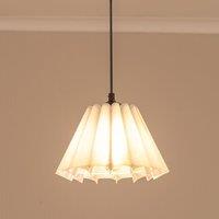 ValueLights Lauren Fabric Pleated Scallop Edge Tapered Ceiling Floor Table Lamp Shade in White