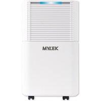 MYLEK Portable Dehumidifier 12L/Day with Digital Display & Humidity Sensor in White