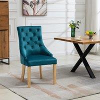 Artemis Home Ravenna Velvet Dining Chairs - Set of 2 in Teal