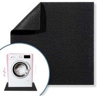 Nicoman Anti-Vibration Rubber Mat for Washing Machine in Black | Size: 600mm x 600mm