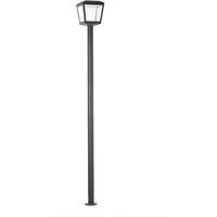 Netlighting Plaza Outdoor LED Lamp Post Dark Grey 18W 3000K IP54