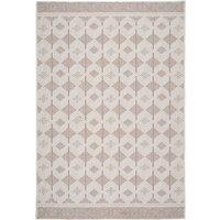 Kukoon Neutral Beige Tribal Looped Pile Living Area Rug in Taupe | Size: 120 cm x 170 cm