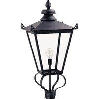 Netlighting Wilmslow 1 Light Outdoor Post Lantern Black E27