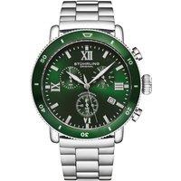 DualMode 4040 Chronograph Quartz Watch 48mm Case Stainless Steel Link Bracelet