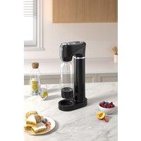 Living and Home CO₂ Cylinder Soda Maker Sparkling Water Machine with 1L Volumetric Flask in Black