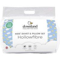 OHS 7.5 Tog Childrens Duvet & Pillowcase Bed Set in White | Size: Single