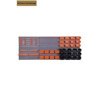 Groundlevel 66 Piece DIY Tool Storage Set with Wall Plates in Black