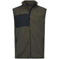 TEE JAYS Men's Mountain Fleece Body Warmer in Dark Green | Size: Medium