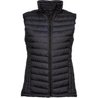 TEE JAYS Women's Zepelin Padded Body Warmer in Black | Size: XL