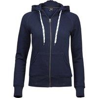 TEE JAYS Women's Fashion Zip Hoodie in Navy | Size: Large