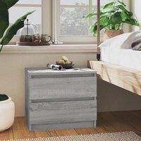 Berkfield Home Bed Cabinet Grey Sonoma 50x39x43.5 cm Engineered Wood