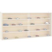 Wall Display Cabinet with Doors 80x8.5x37 cm