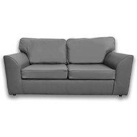 Furnishings For Less UK Danbury Leather 3 Seater Sofa Full Back Black, Brown or Grey