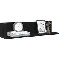 Berkfield Home Wall Shelves 2 pcs Black 75x16.5x16.5 cm Engineered Wood