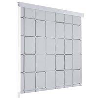 Berkfield Home Shower Roller Blind 80x240 cm Square in White